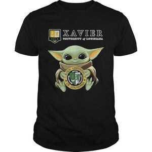 Baby Yoda Xavier University Of Louisiana Shirt